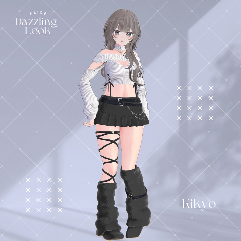 【15アバター対応】Dazzling Look【VRChat向け衣装モデル】