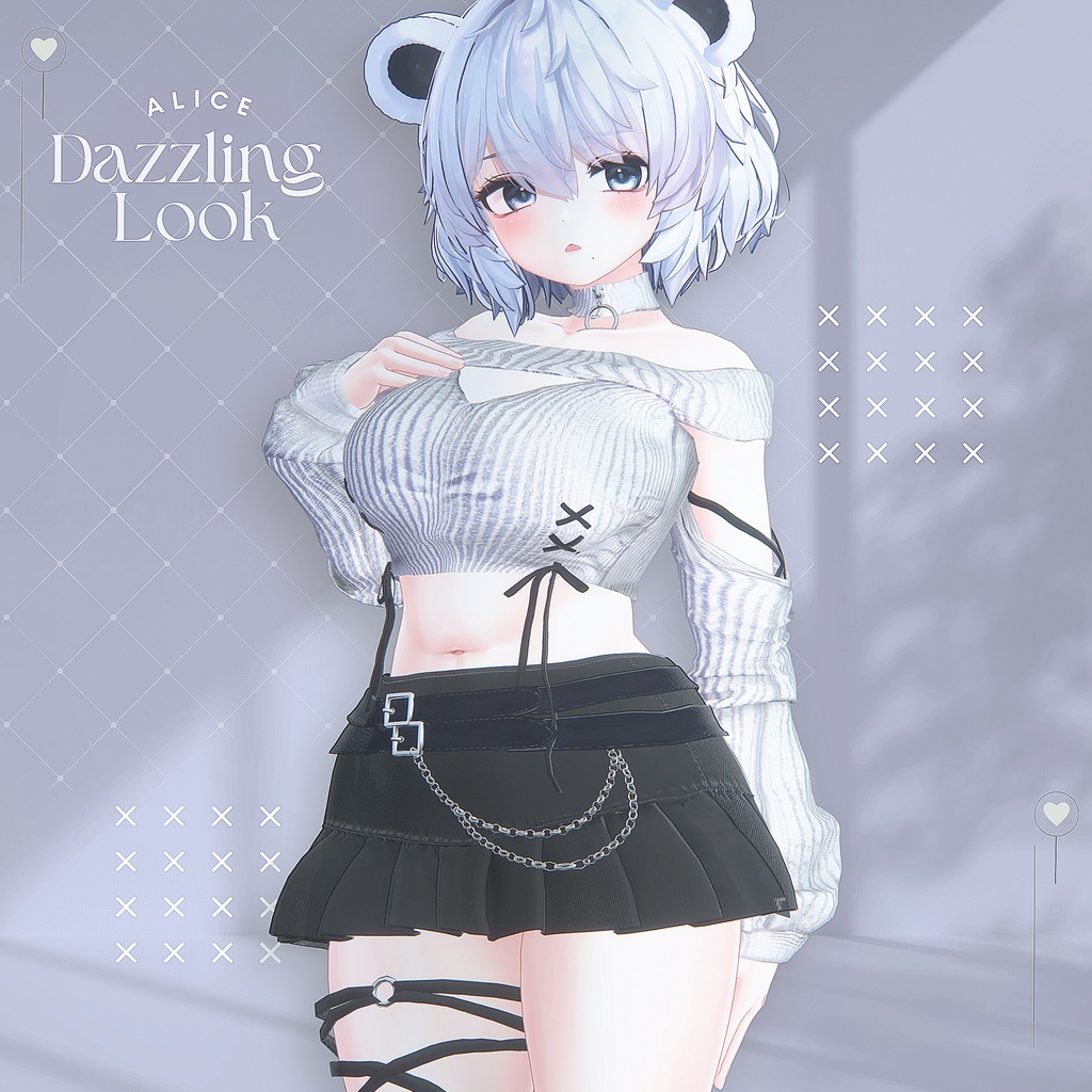 【16アバター対応】Dazzling Look【VRChat向け衣装モデル】