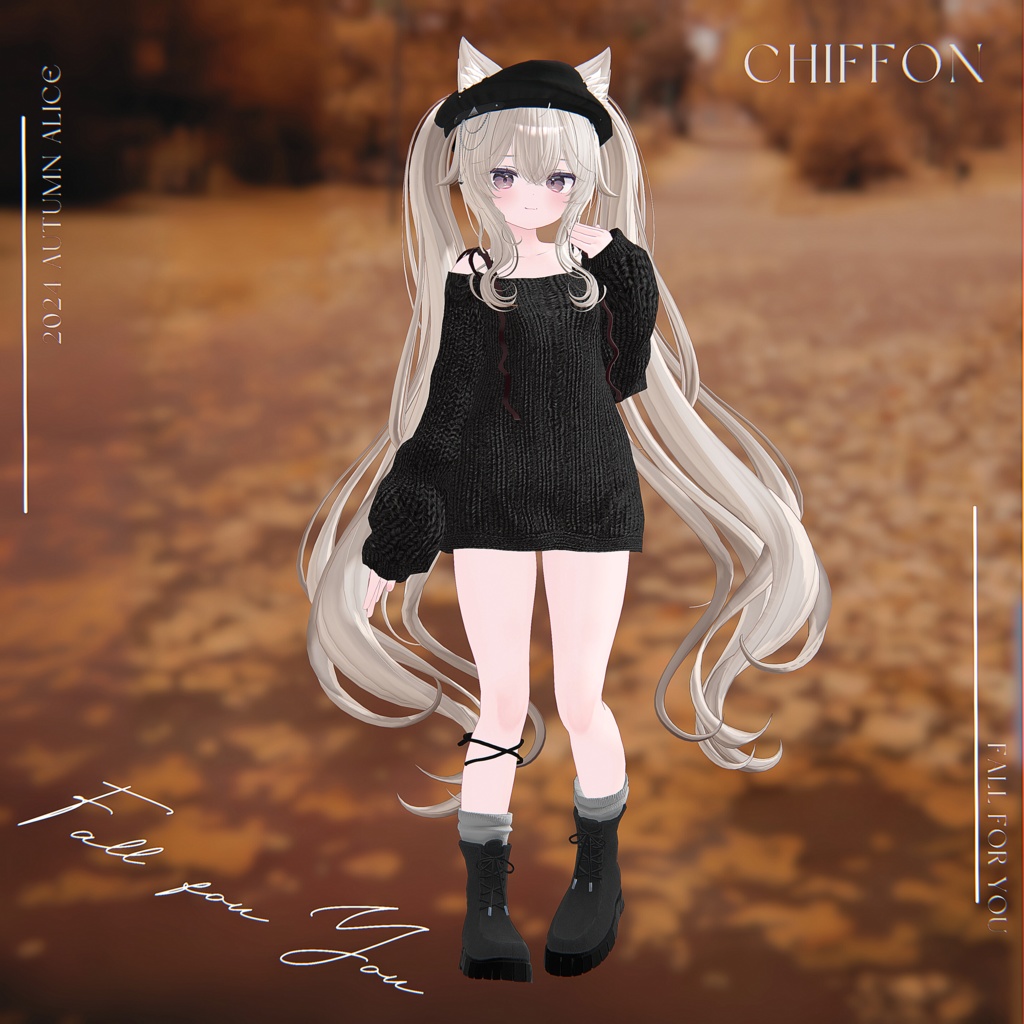 【12アバター対応】Fall for You【VRChat向け衣装モデル】