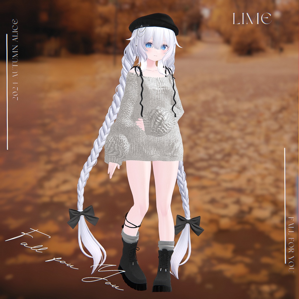 【12アバター対応】Fall for You【VRChat向け衣装モデル】