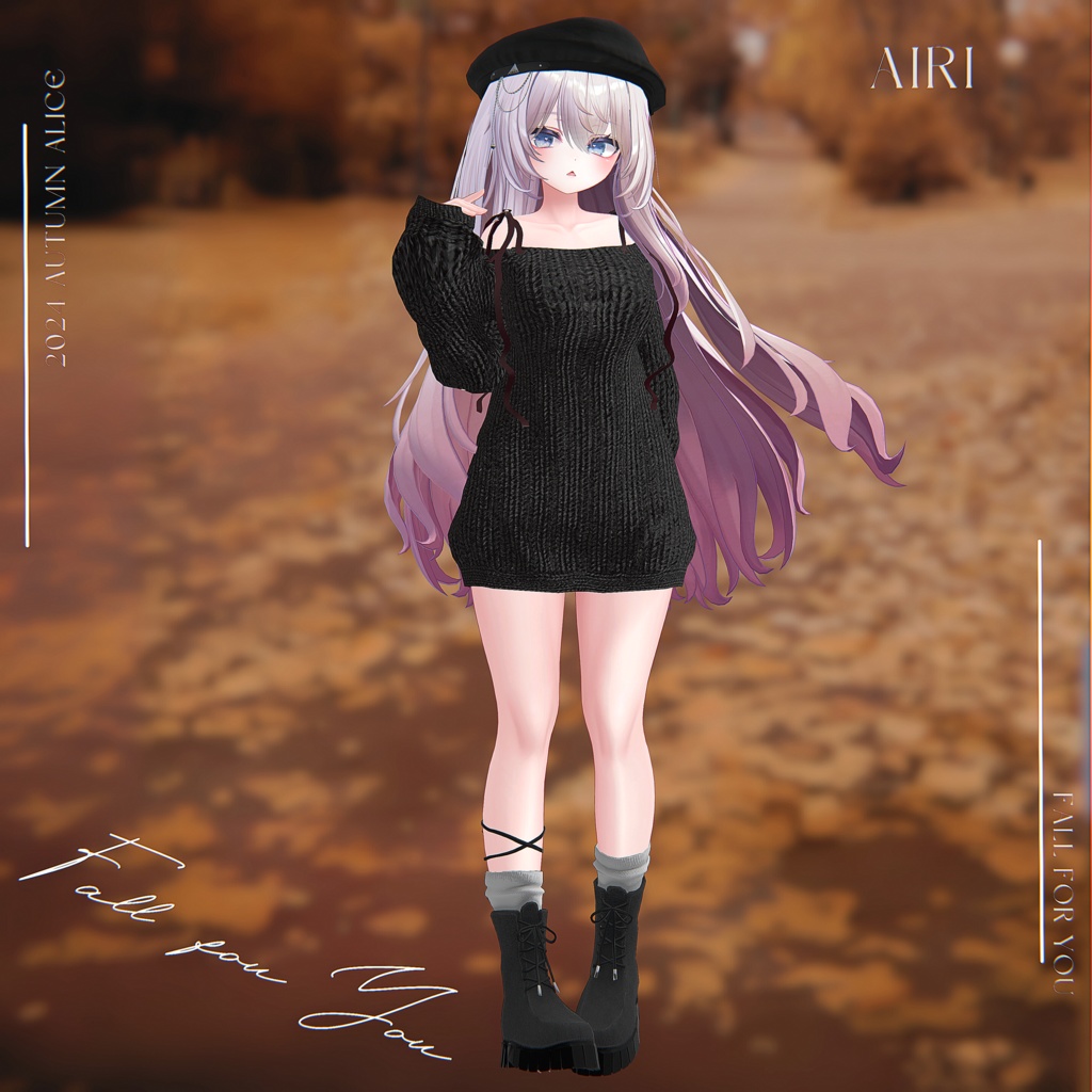 【12アバター対応】Fall for You【VRChat向け衣装モデル】