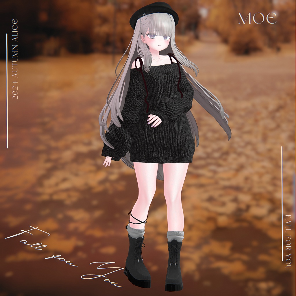 【12アバター対応】Fall for You【VRChat向け衣装モデル】