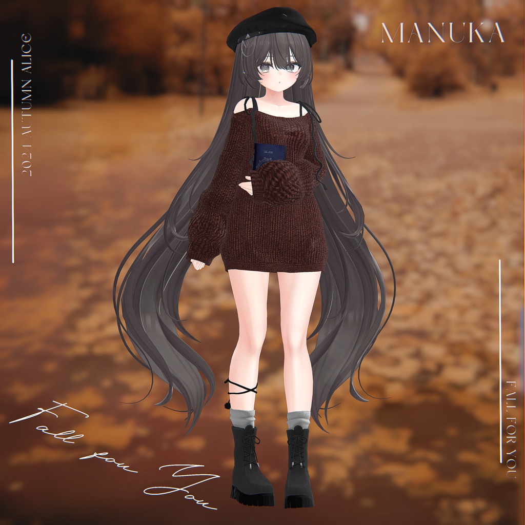 【12アバター対応】Fall for You【VRChat向け衣装モデル】