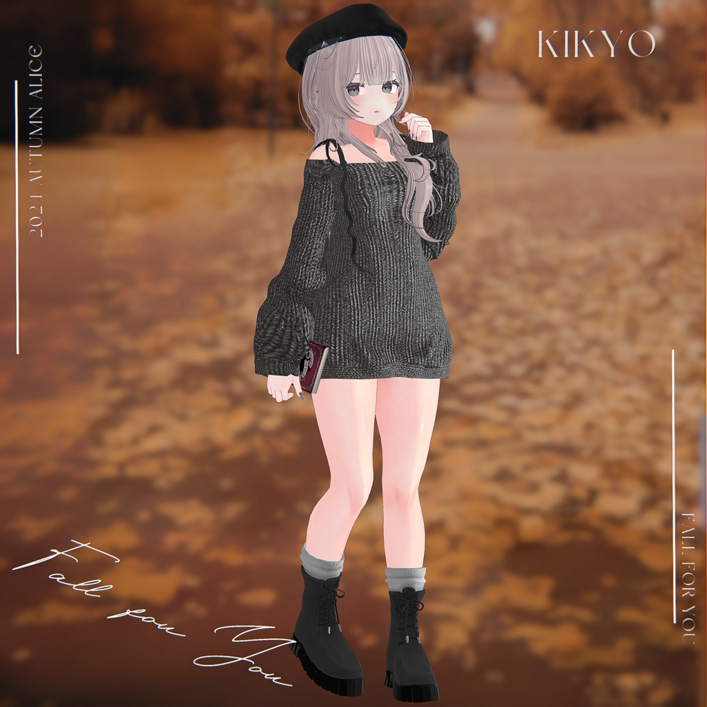 【12アバター対応】Fall for You【VRChat向け衣装モデル】