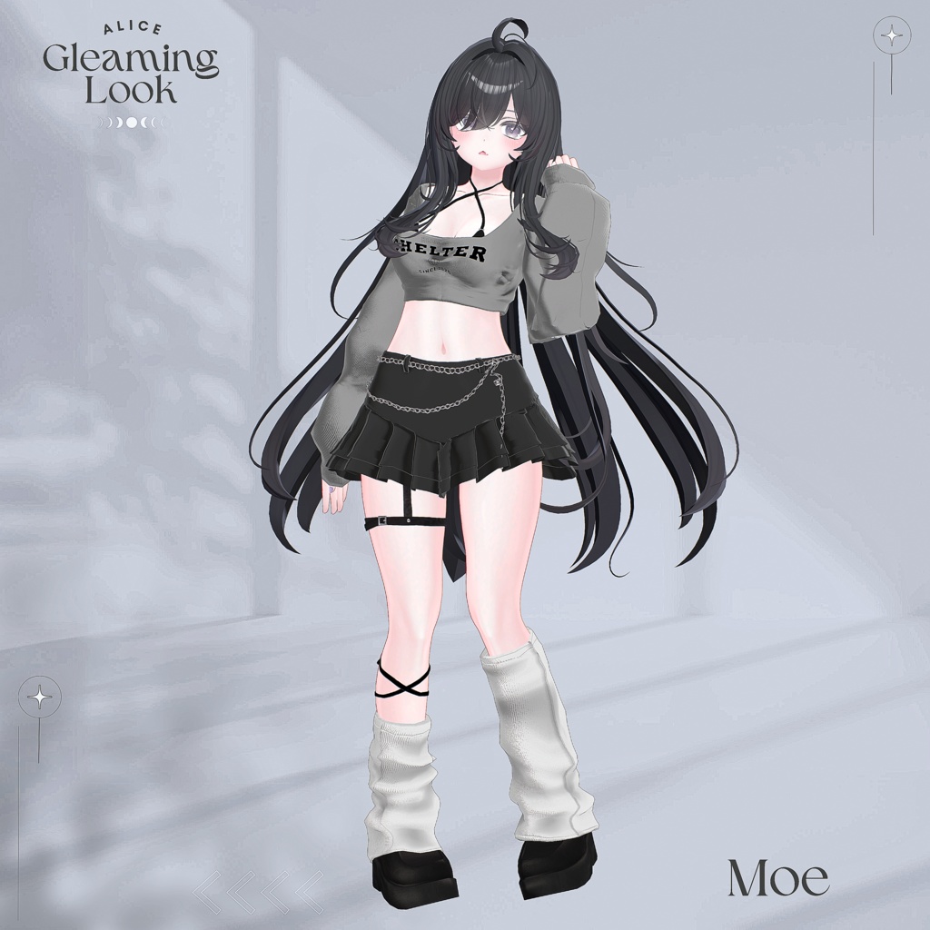【7アバター対応】Gleaming Look【VRChat向け衣装モデル】