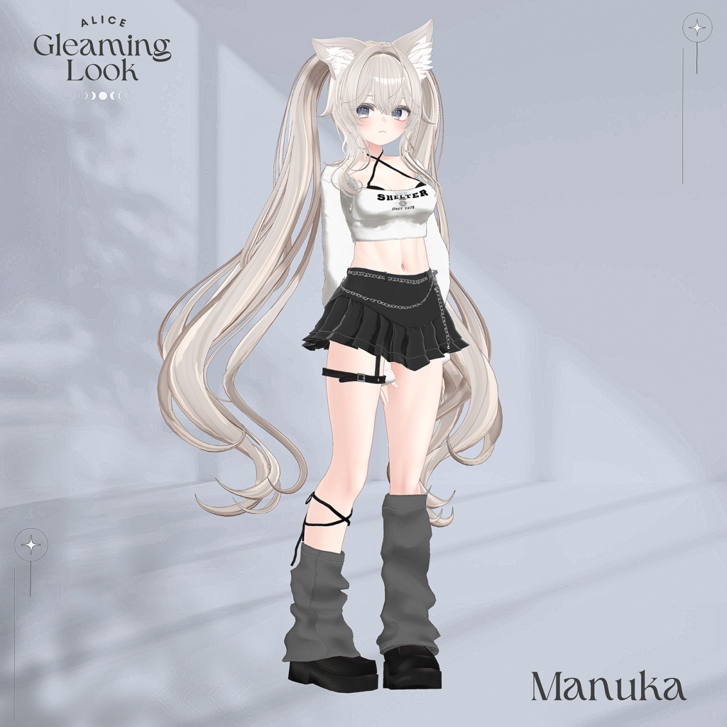 【7アバター対応】Gleaming Look【VRChat向け衣装モデル】