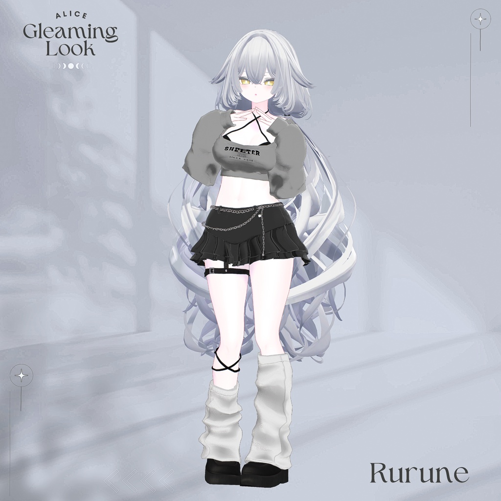 【7アバター対応】Gleaming Look【VRChat向け衣装モデル】