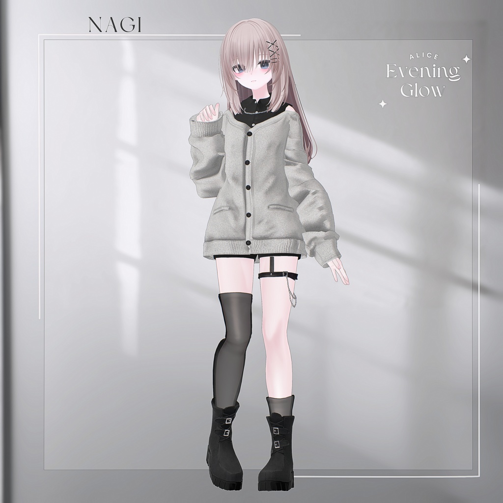 【18アバター対応】EveningGlow【VRChat向け衣装モデル】
