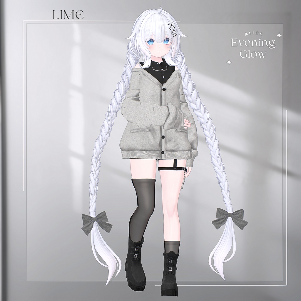 【18アバター対応】EveningGlow【VRChat向け衣装モデル】