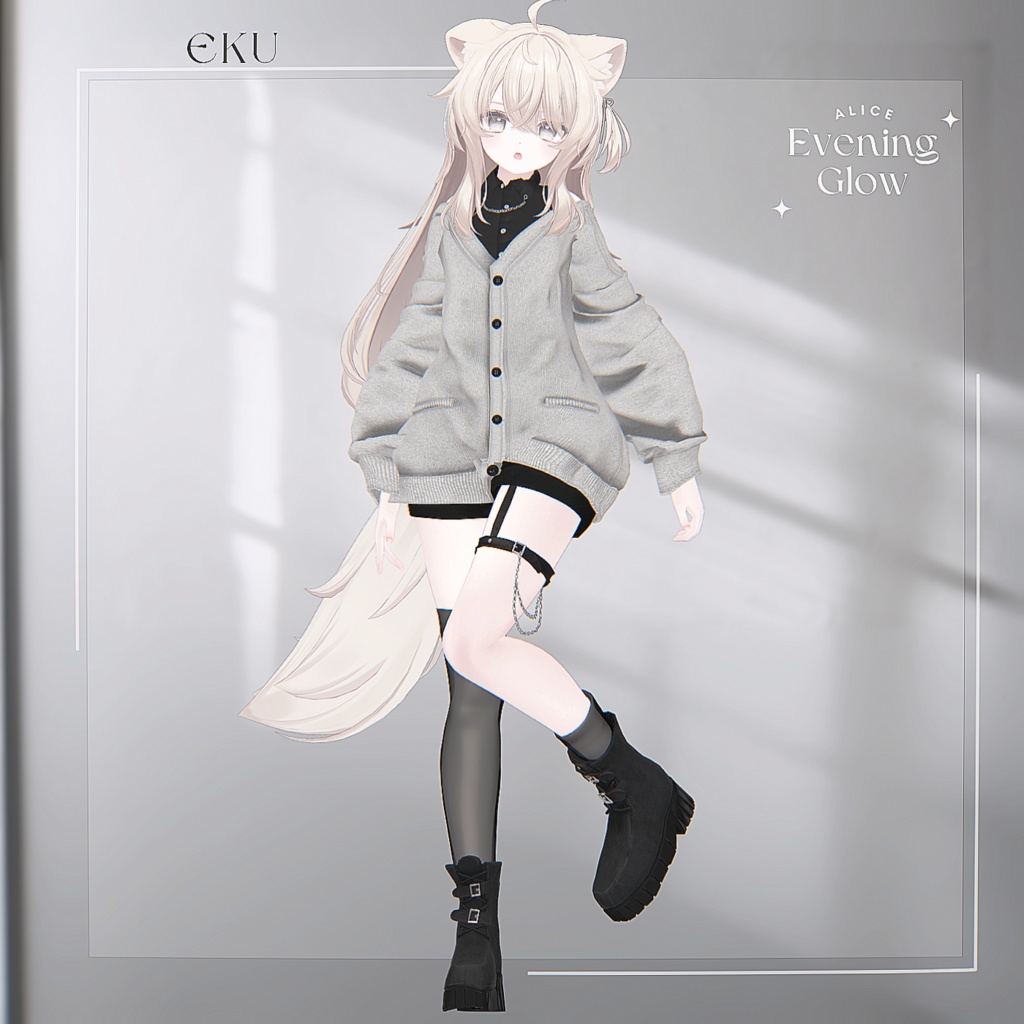 【18アバター対応】EveningGlow【VRChat向け衣装モデル】