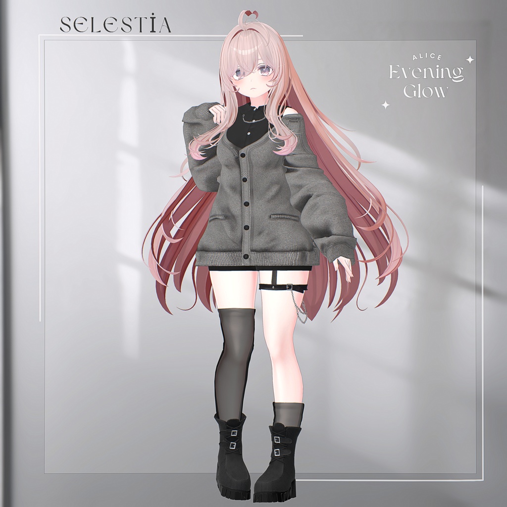 【18アバター対応】EveningGlow【VRChat向け衣装モデル】