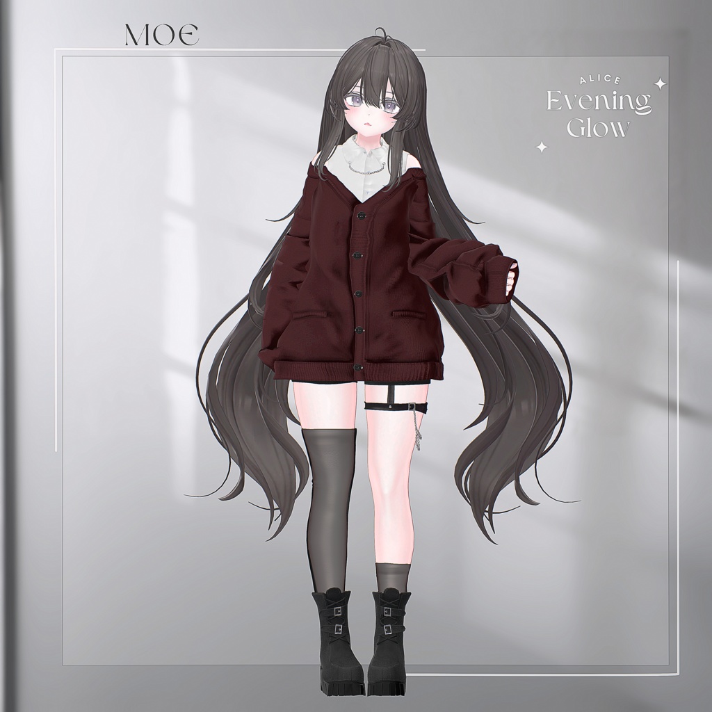 【18アバター対応】EveningGlow【VRChat向け衣装モデル】