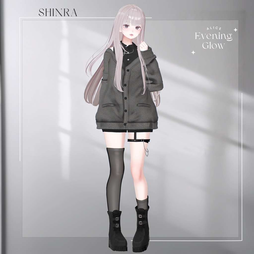 【18アバター対応】EveningGlow【VRChat向け衣装モデル】