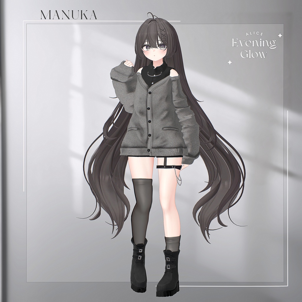 【18アバター対応】EveningGlow【VRChat向け衣装モデル】