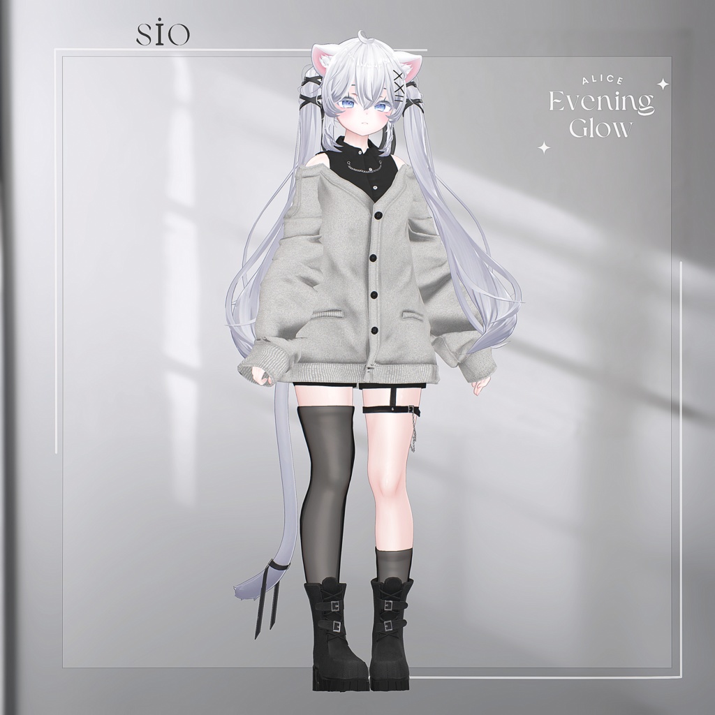 【18アバター対応】EveningGlow【VRChat向け衣装モデル】