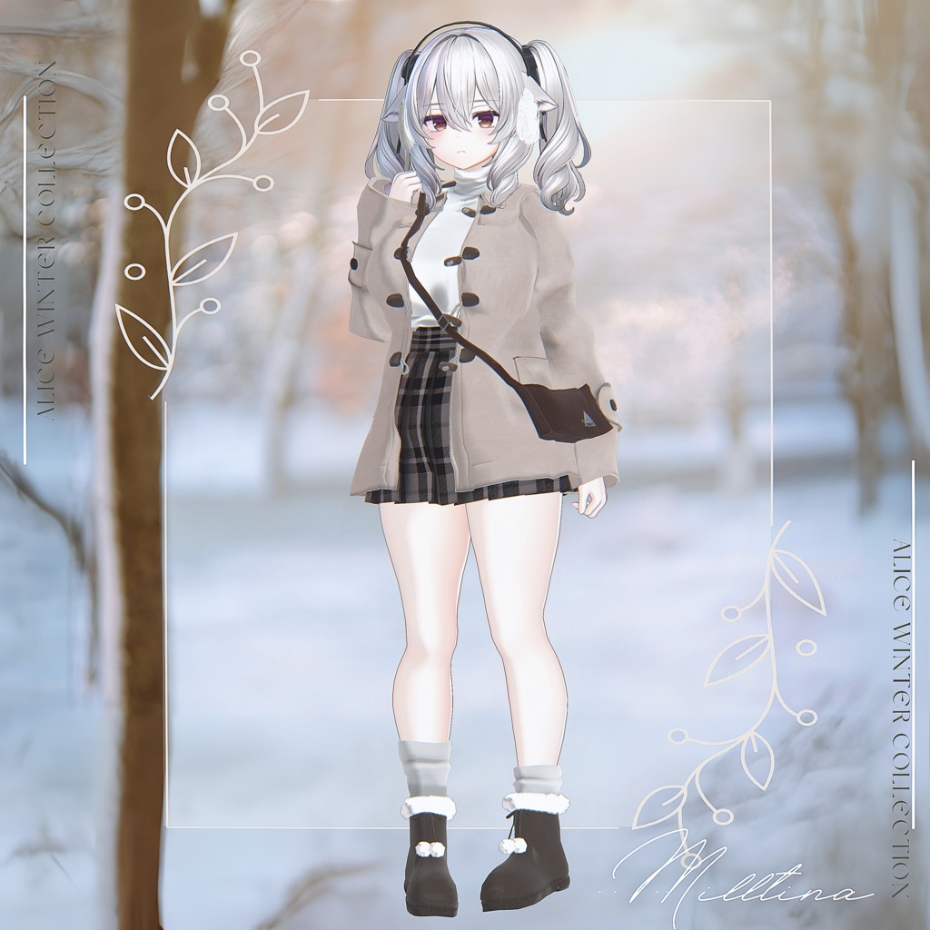 【17アバター対応】Snowdrop【VRChat向け衣装モデル】