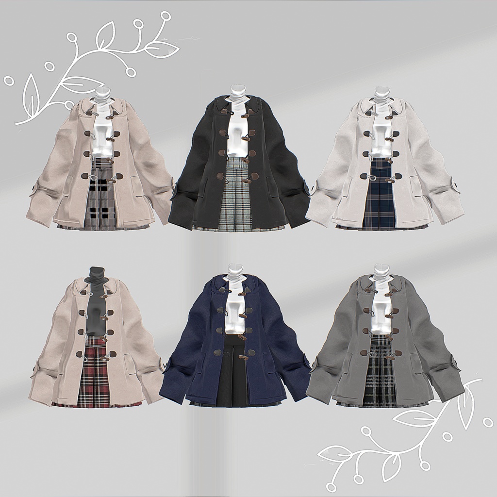 【16アバター対応】Snowdrop【VRChat向け衣装モデル】