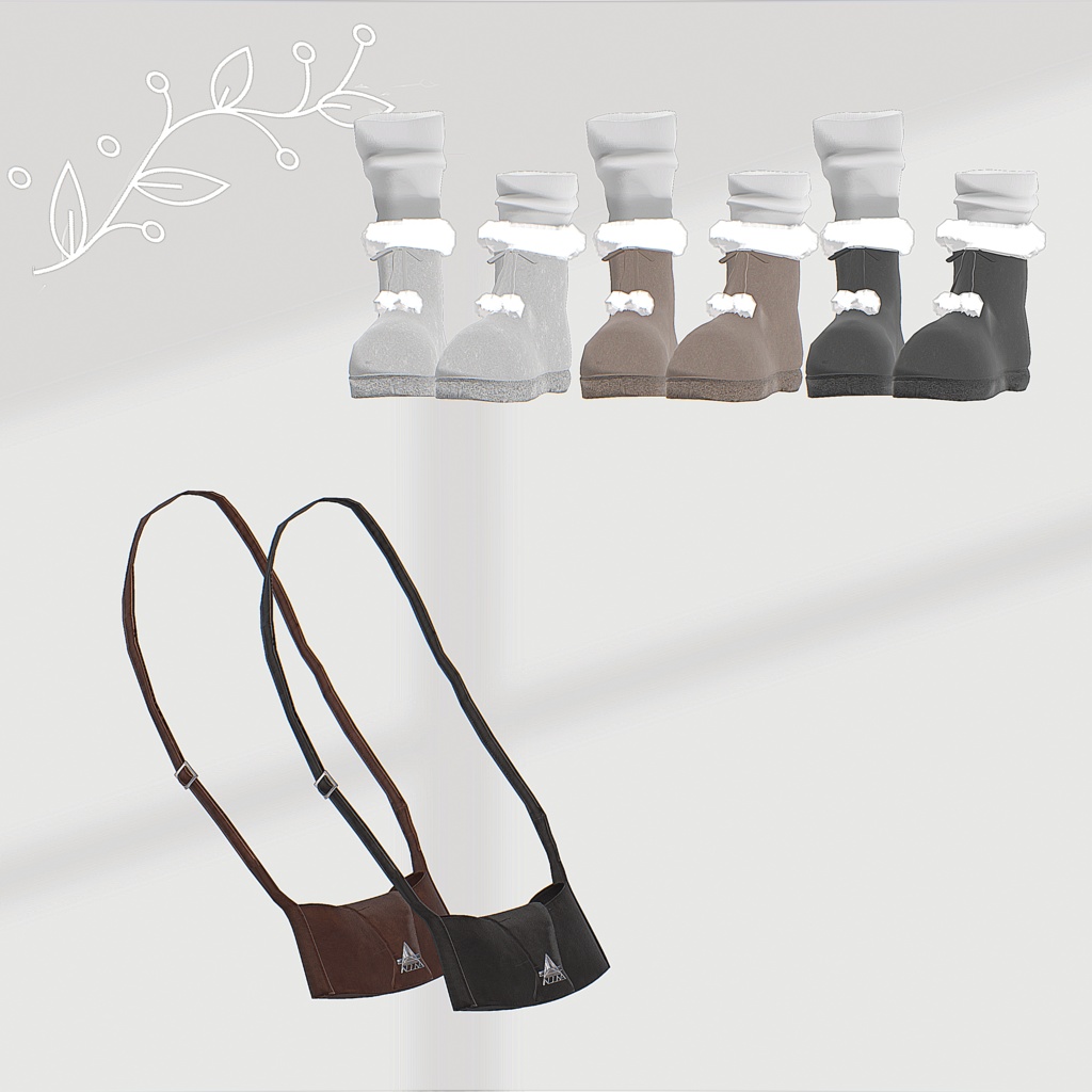 【16アバター対応】Snowdrop【VRChat向け衣装モデル】