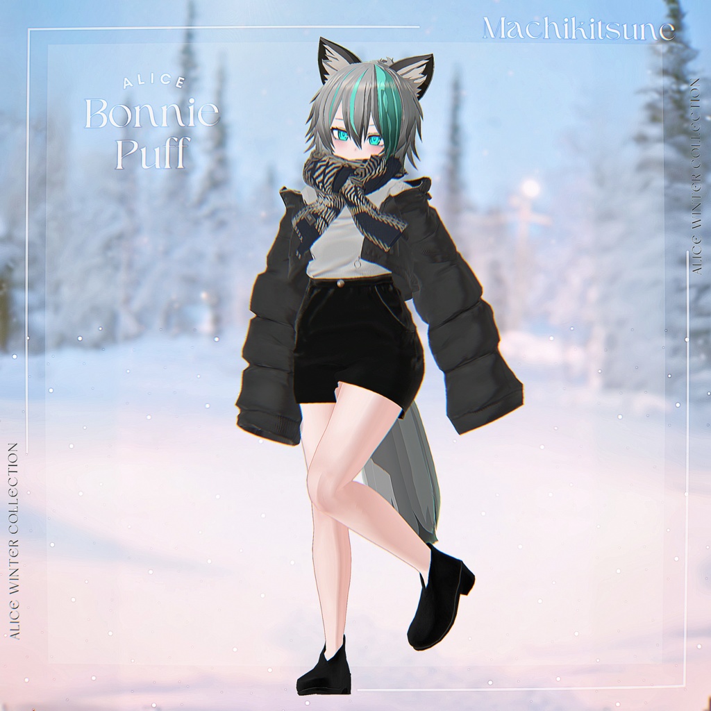 【14アバター対応】BonniePuff【VRChat向け衣装モデル】