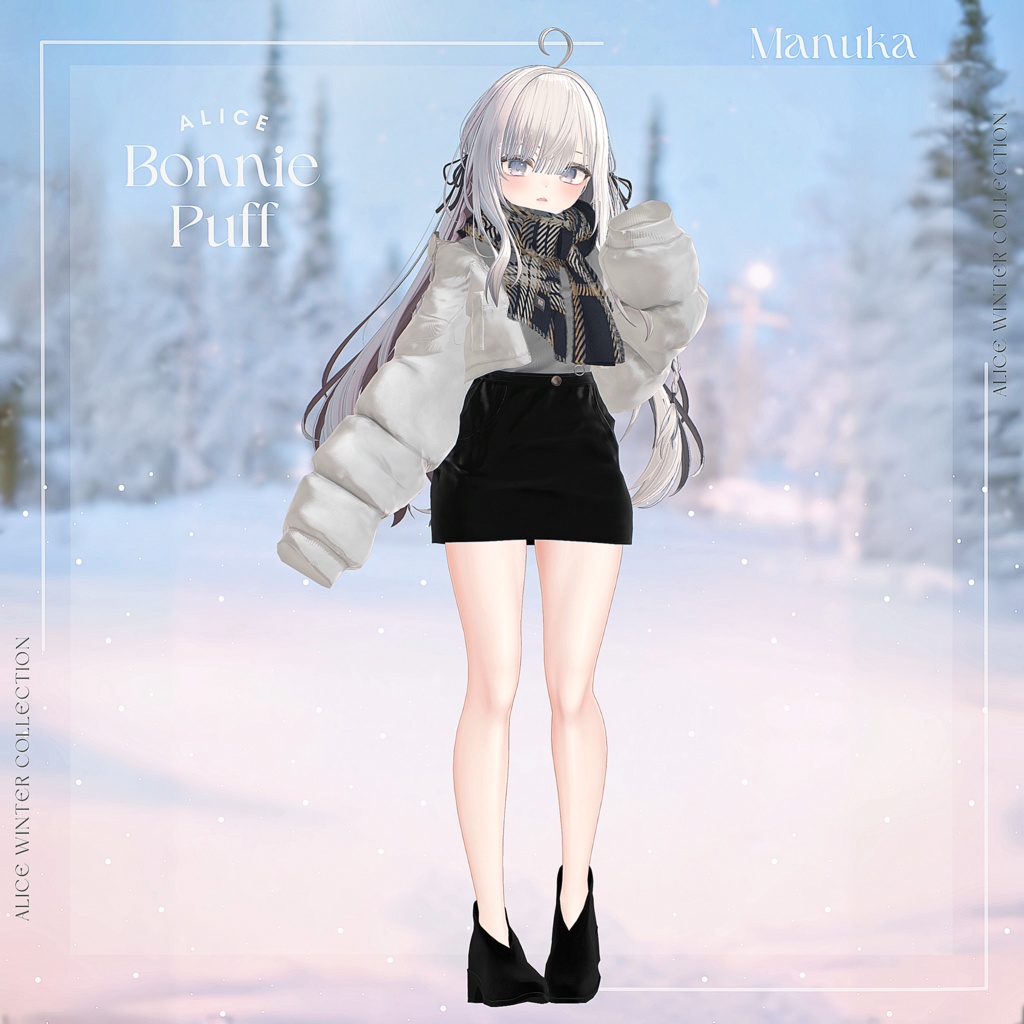 【14アバター対応】BonniePuff【VRChat向け衣装モデル】