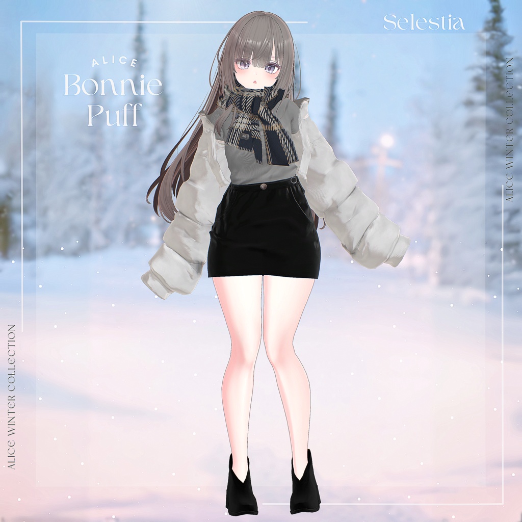 【14アバター対応】BonniePuff【VRChat向け衣装モデル】