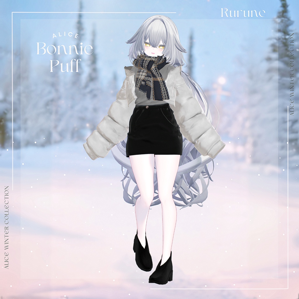 【14アバター対応】BonniePuff【VRChat向け衣装モデル】
