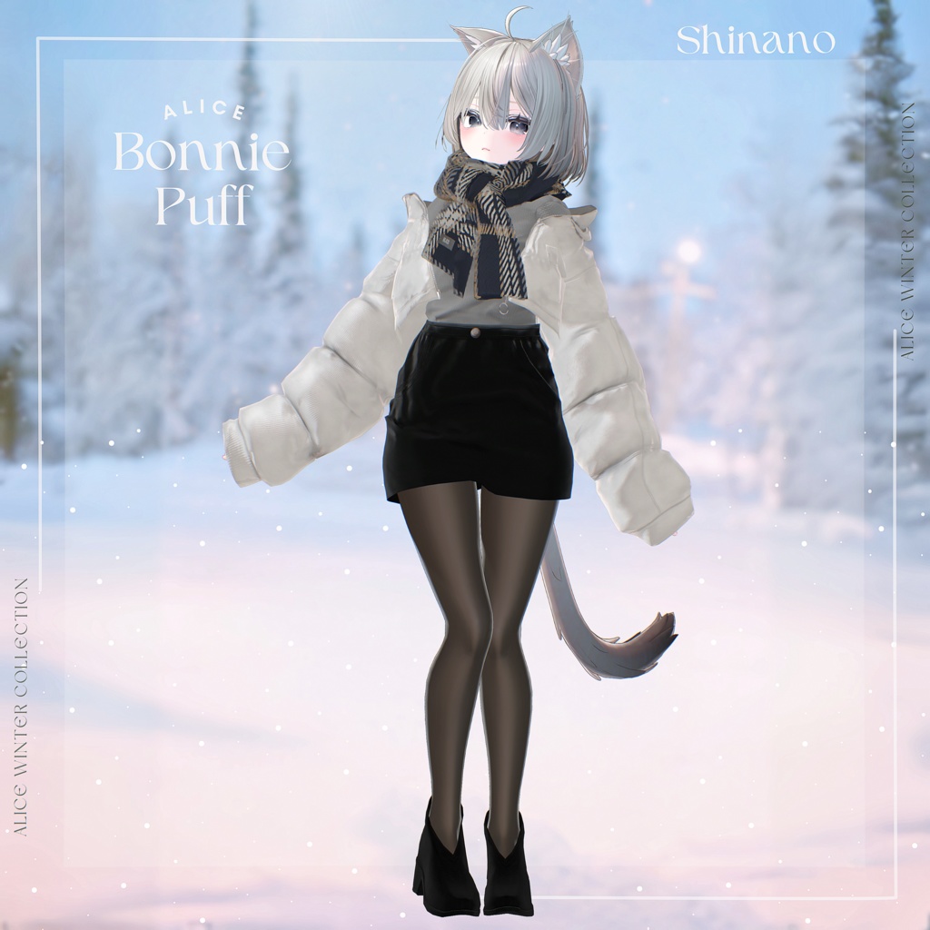 【14アバター対応】BonniePuff【VRChat向け衣装モデル】
