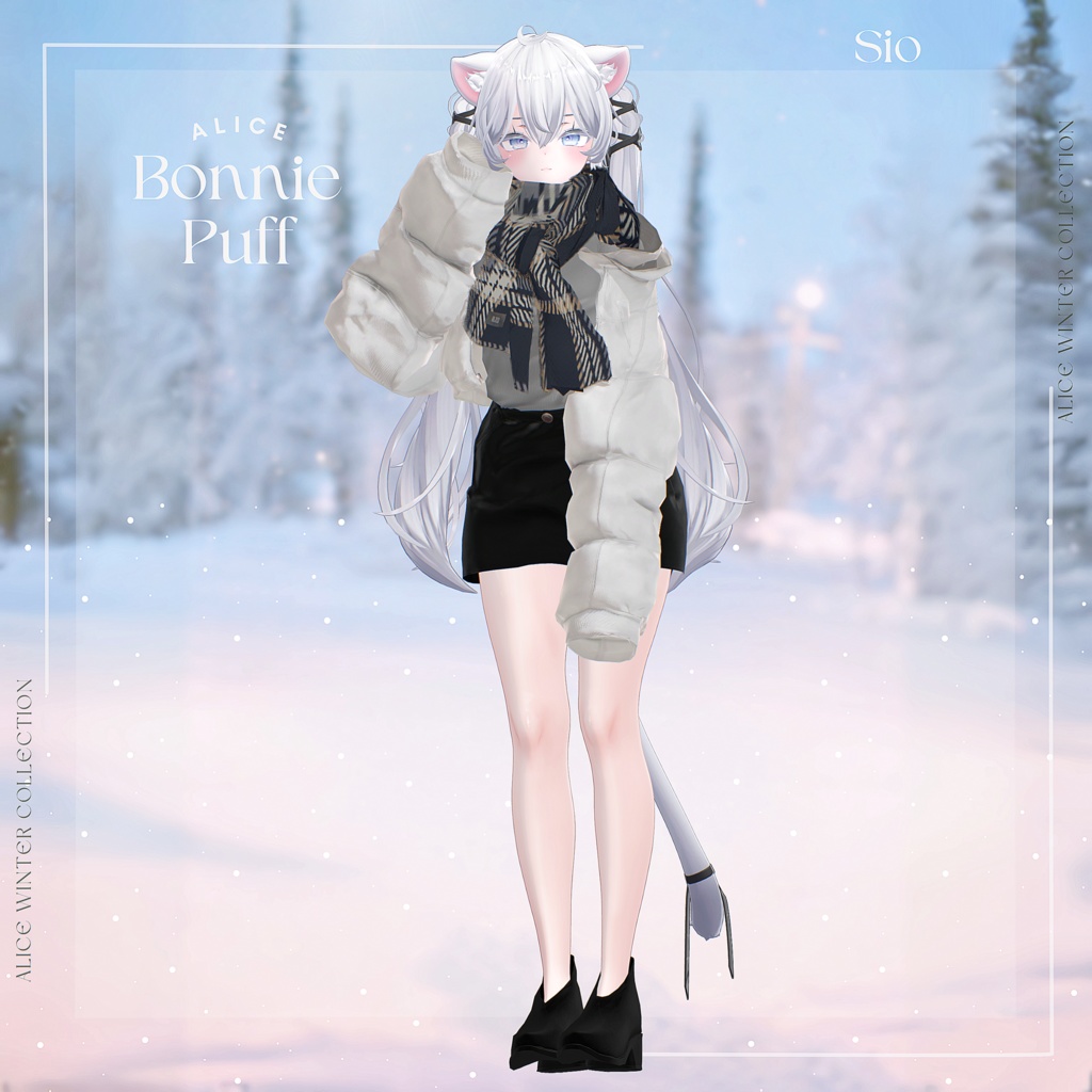 【14アバター対応】BonniePuff【VRChat向け衣装モデル】