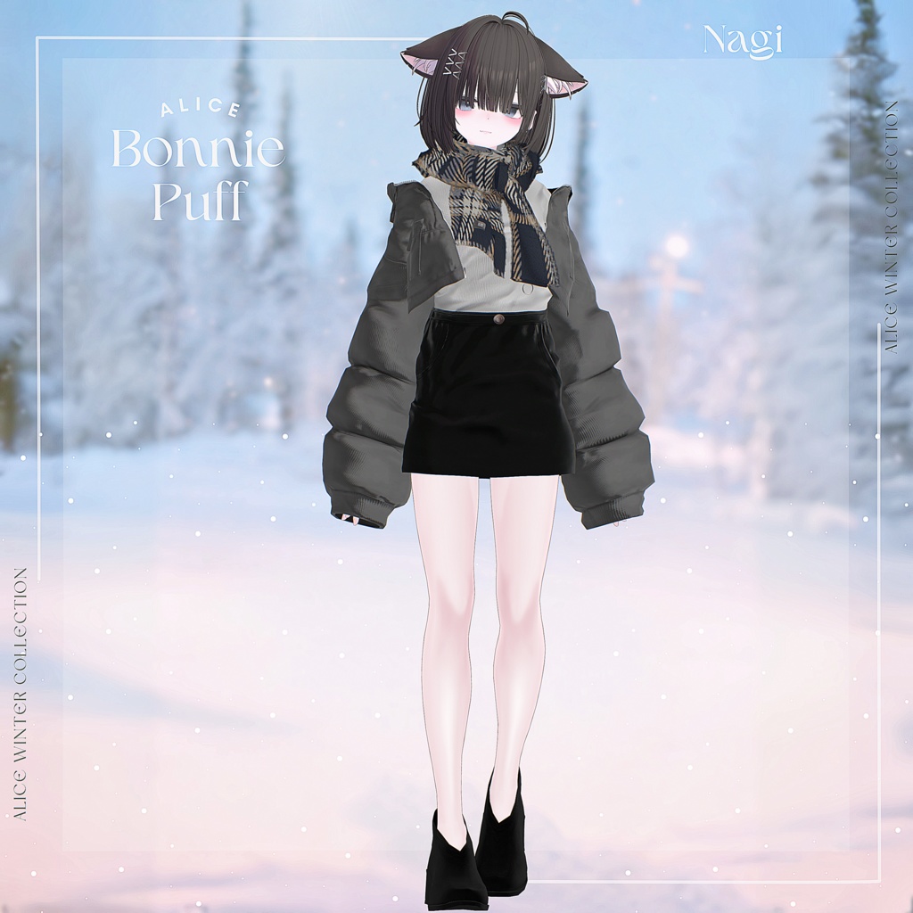 【14アバター対応】BonniePuff【VRChat向け衣装モデル】