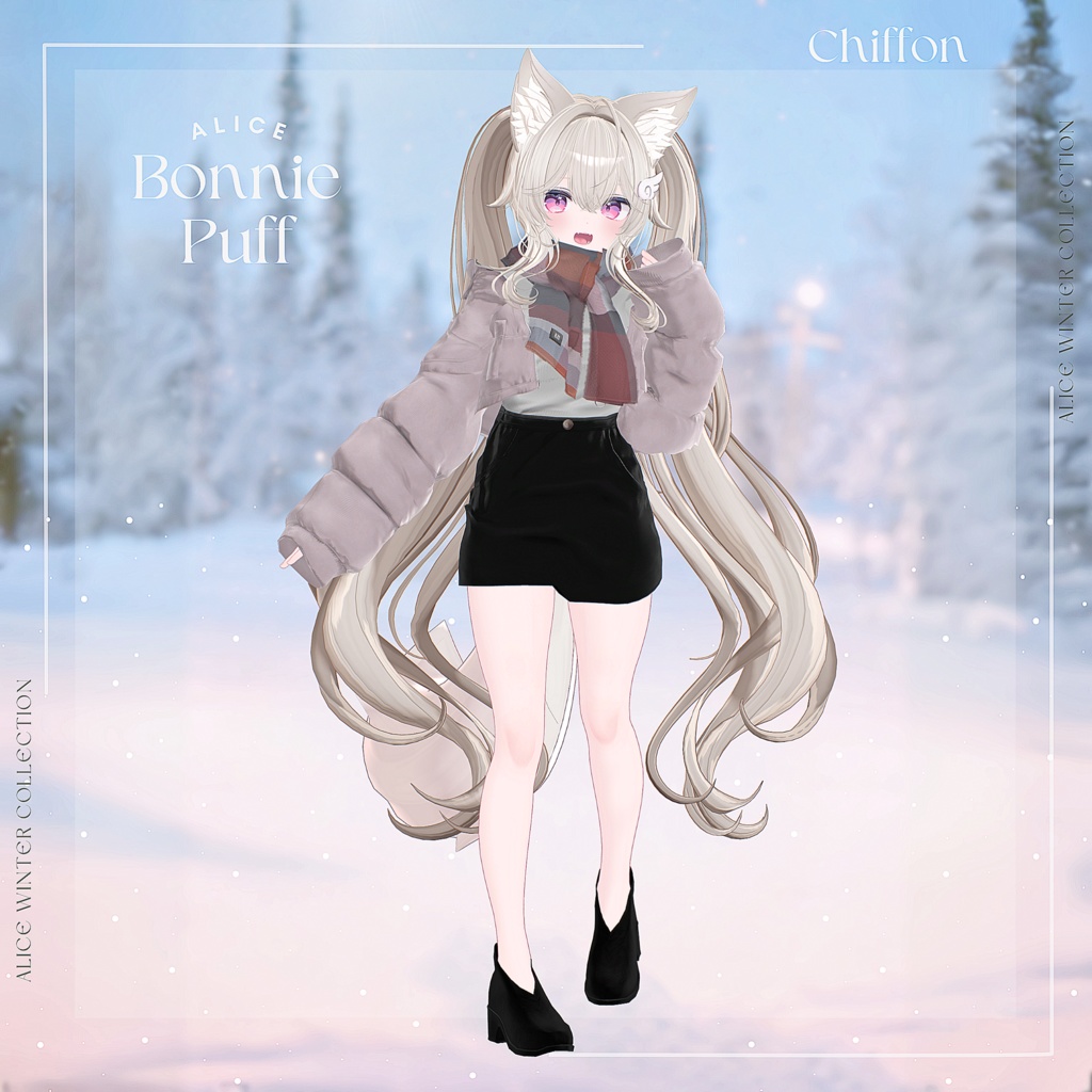 【14アバター対応】BonniePuff【VRChat向け衣装モデル】