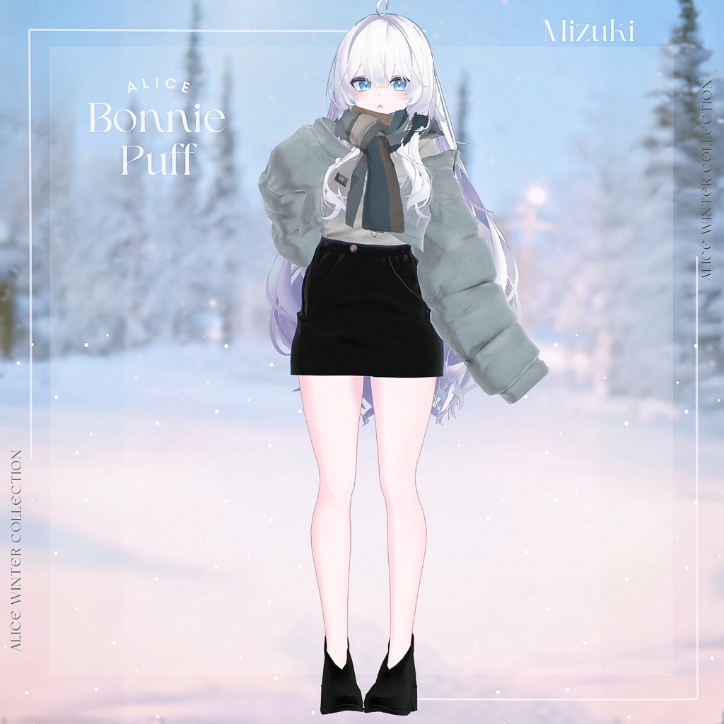 【14アバター対応】BonniePuff【VRChat向け衣装モデル】