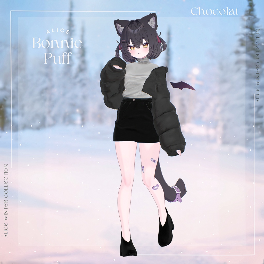 【14アバター対応】BonniePuff【VRChat向け衣装モデル】