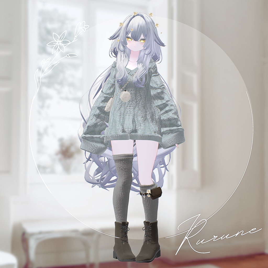 【12アバター対応】Evermore【VRChat向け衣装モデル】