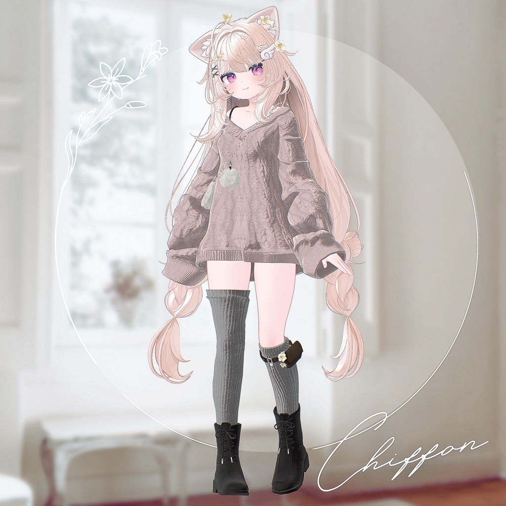 【12アバター対応】Evermore【VRChat向け衣装モデル】