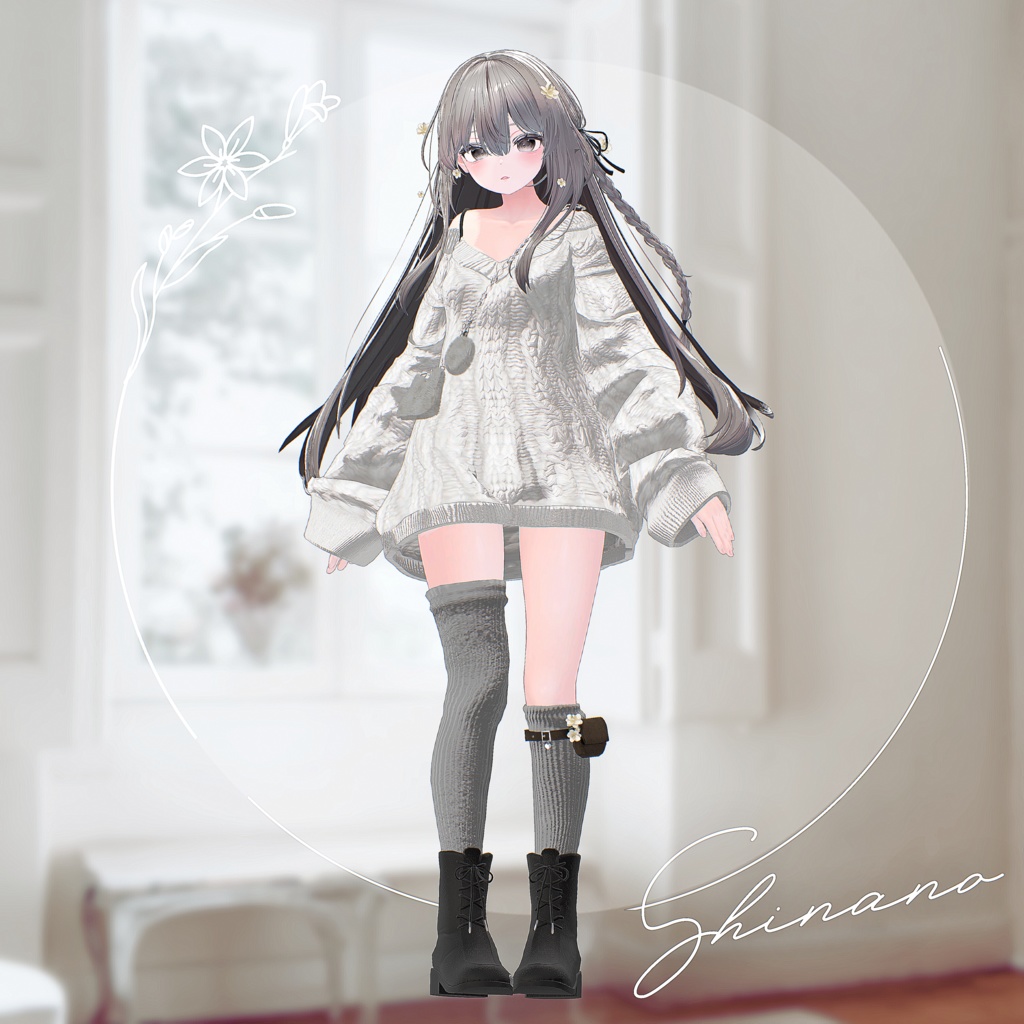 【12アバター対応】Evermore【VRChat向け衣装モデル】