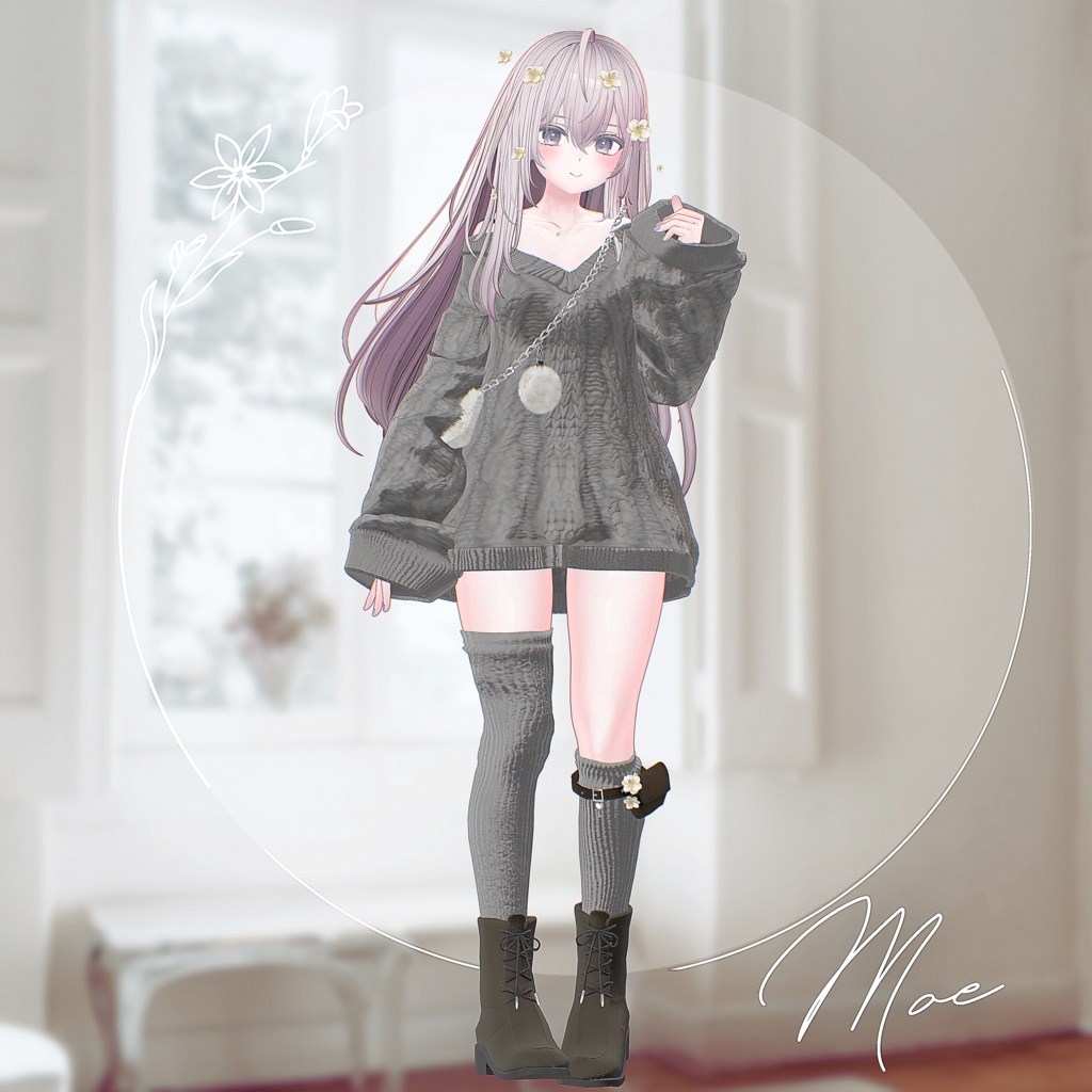 【12アバター対応】Evermore【VRChat向け衣装モデル】