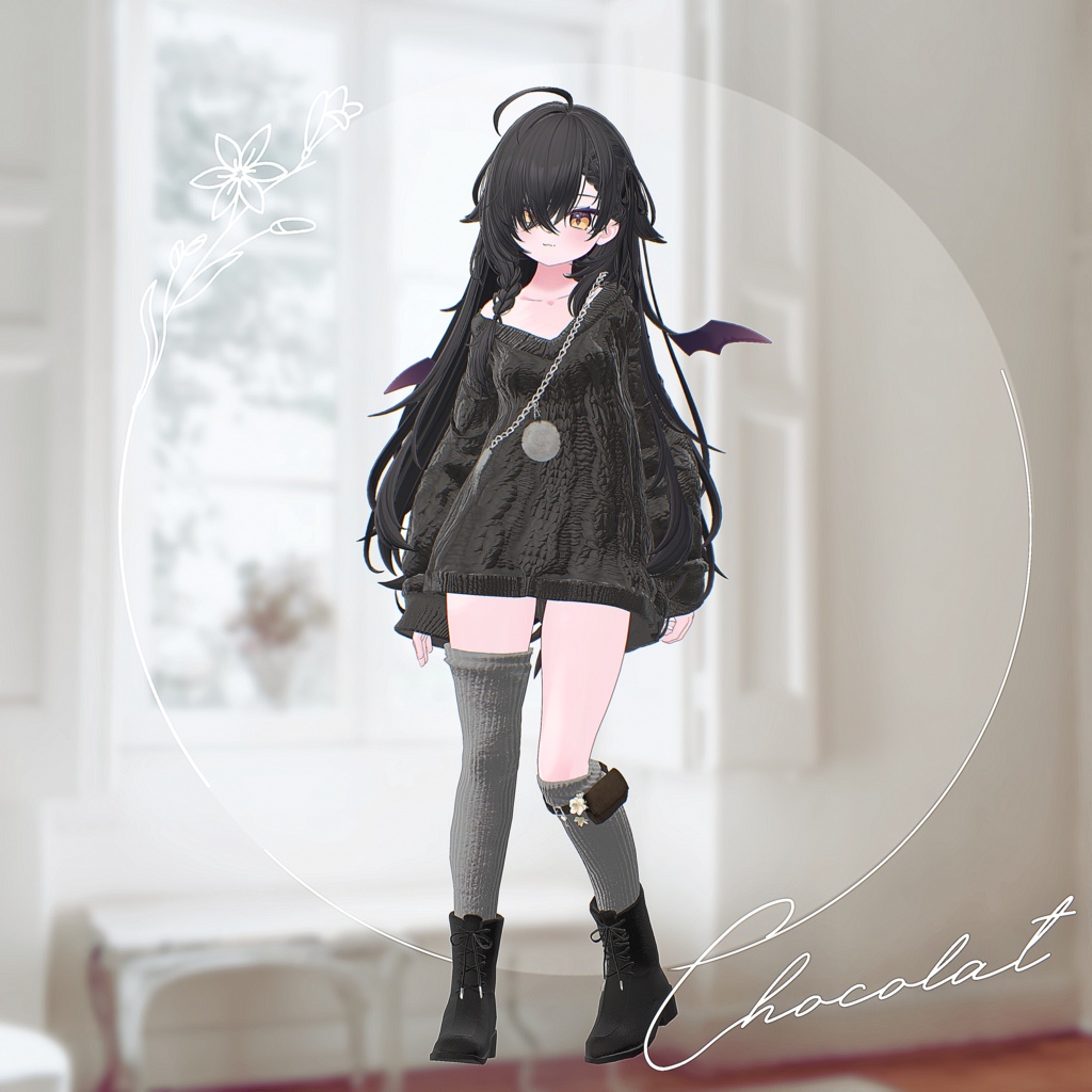 【12アバター対応】Evermore【VRChat向け衣装モデル】