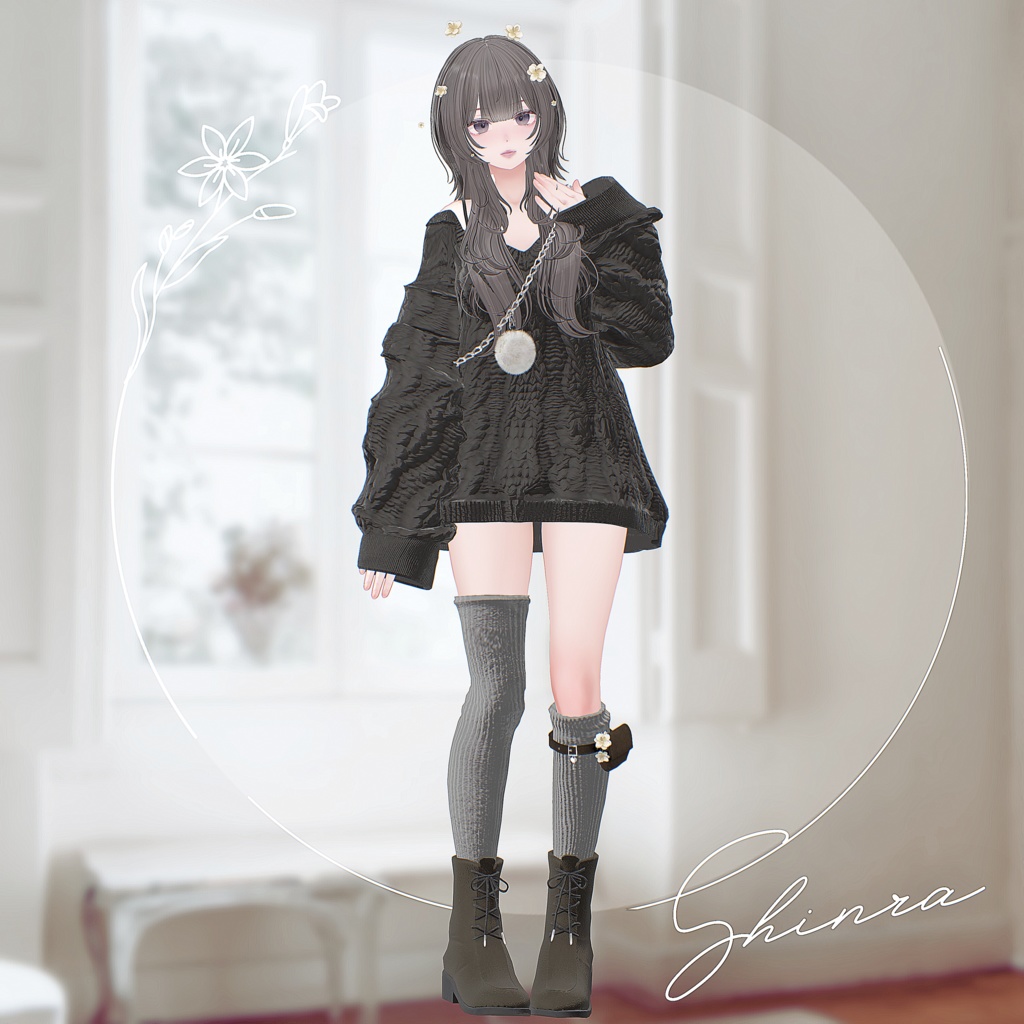 【12アバター対応】Evermore【VRChat向け衣装モデル】