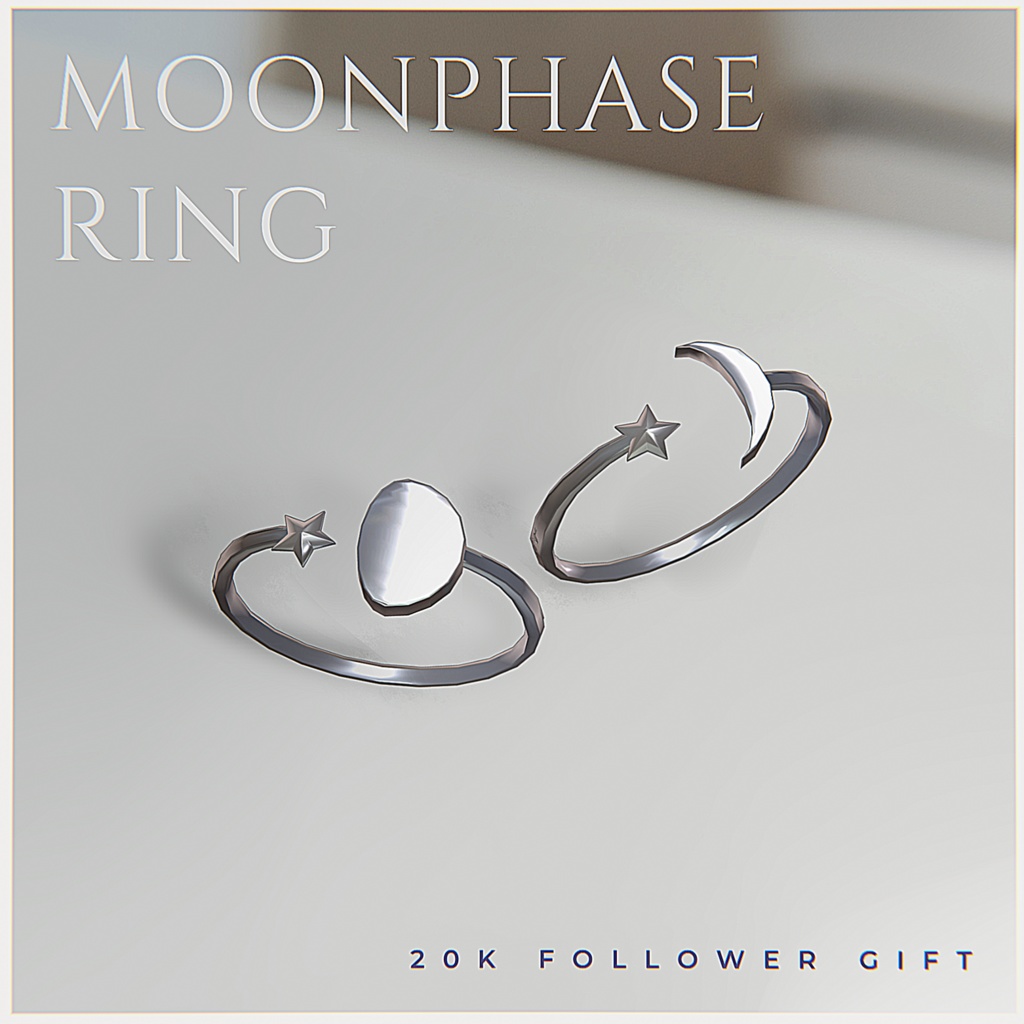 Moonphase Ring⋱20k Followers Anniversary Goods⋰