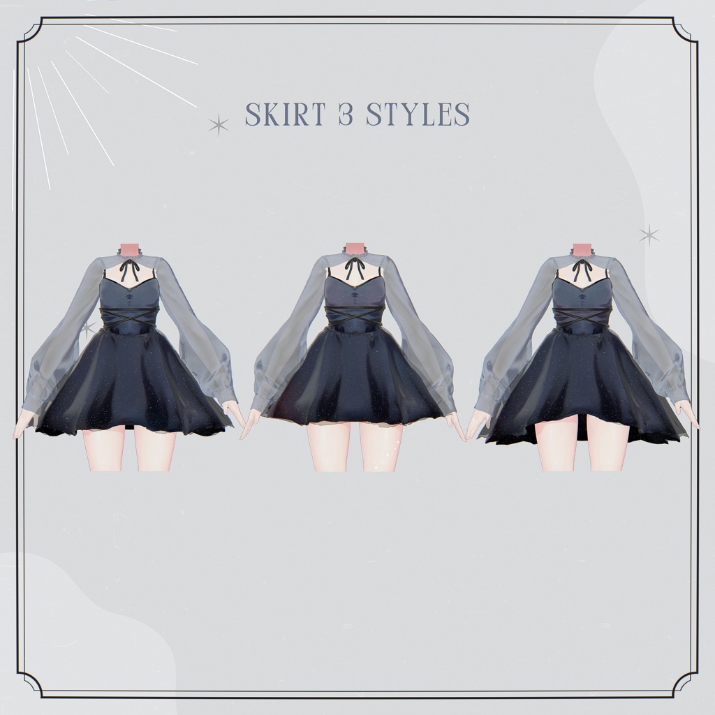 【13アバター対応】Aldebaran【VRChat向け衣装モデル】