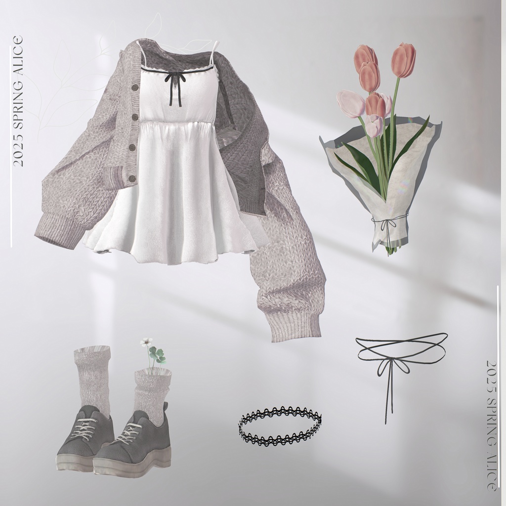 【13アバター対応】Prologue【VRChat向け衣装モデル】