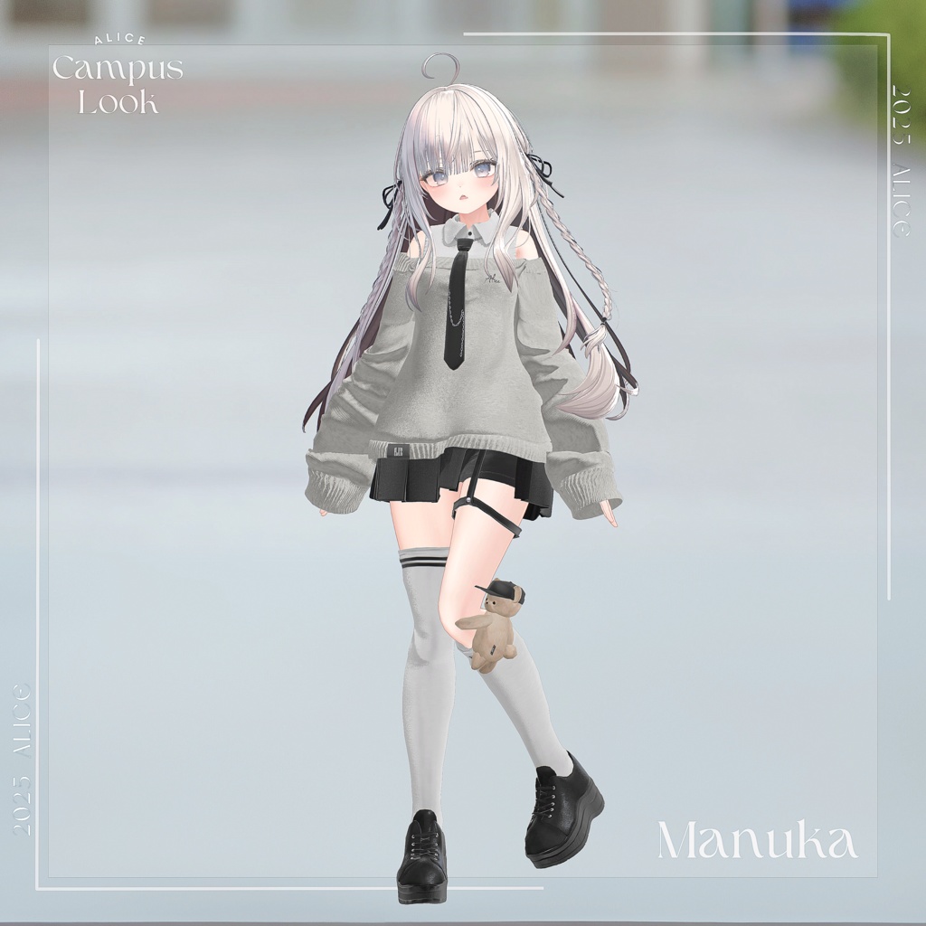 【10アバター対応】CampusLook【VRChat向け衣装モデル】