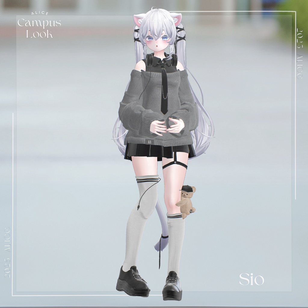 【10アバター対応】CampusLook【VRChat向け衣装モデル】
