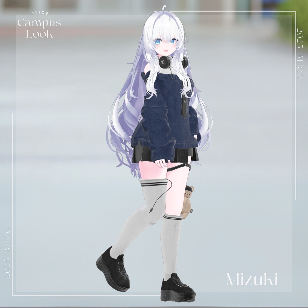 【10アバター対応】CampusLook【VRChat向け衣装モデル】