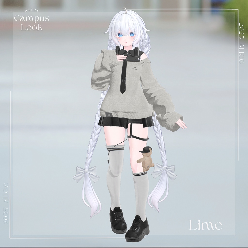 【10アバター対応】CampusLook【VRChat向け衣装モデル】
