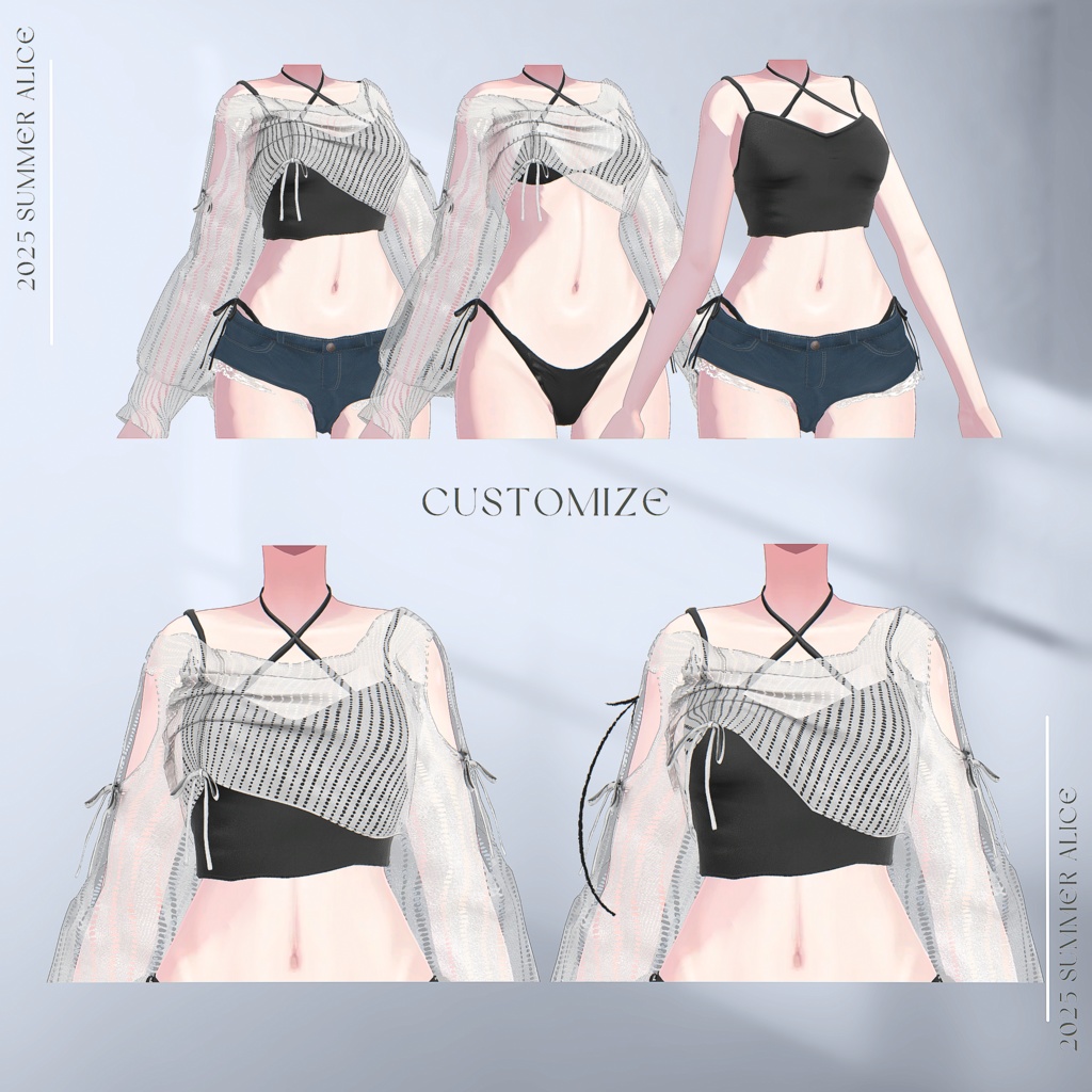 【14アバター対応】Amaryllis【VRChat向け衣装モデル】