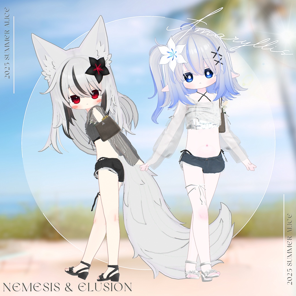 【14アバター対応】Amaryllis【VRChat向け衣装モデル】