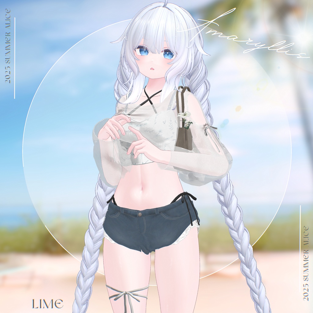 【14アバター対応】Amaryllis【VRChat向け衣装モデル】