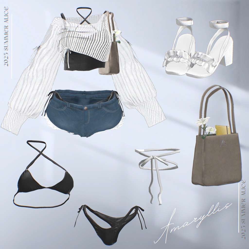 【14アバター対応】Amaryllis【VRChat向け衣装モデル】