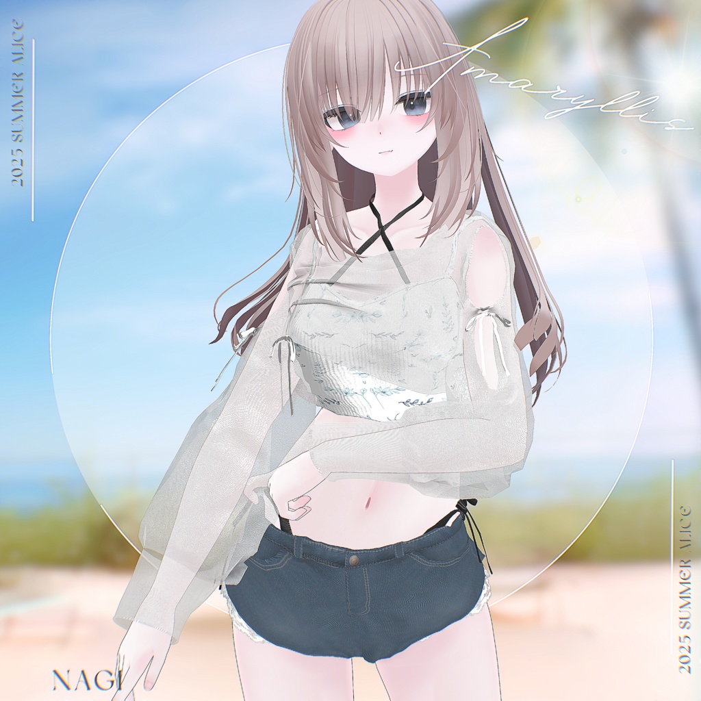 【14アバター対応】Amaryllis【VRChat向け衣装モデル】